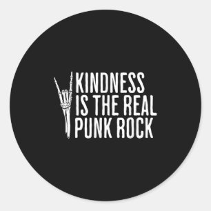 Pegatina Redonda La Amabilidad Es El Verdadero Punk Rock Music Rock