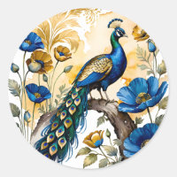 La amapola azul de los pavos reales es una hermosa