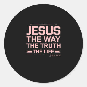 Pegatina Redonda La Biblia Cristiana Verse Jesús Cómo La Vida De