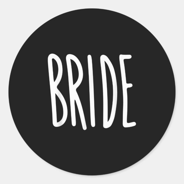 Pegatina Redonda La Boda Groom (Anverso)