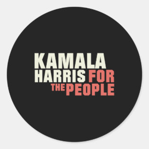 Pegatina Redonda La campaña electoral de 2024 contra Kamala Harris