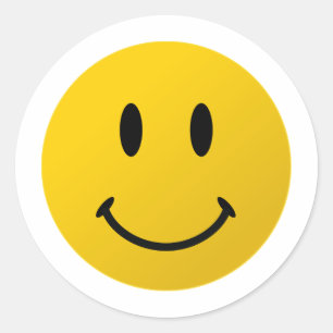 Pegatina Redonda La cara original