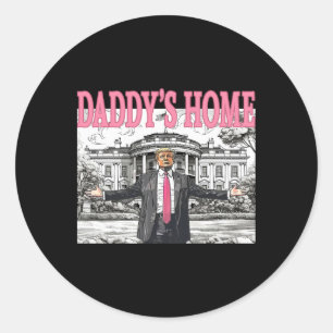 Pegatina Redonda La casa de papá, Trump, mujeres Camisas, hijos de 