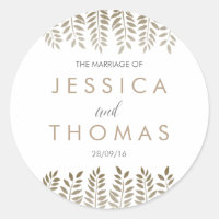 La colección de Bodas de Fern Woodland monocroma