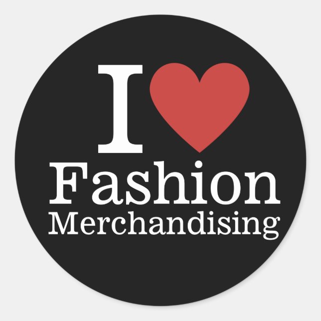 Pegatina Redonda ❤️ la comercialización de la moda para estudiantes (Anverso)