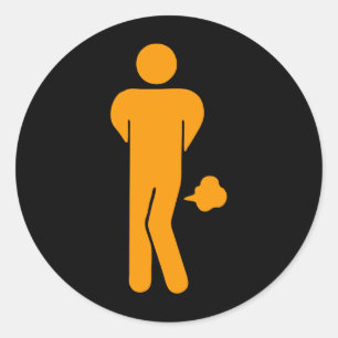 Pegatina Redonda La COMIDA TAILANDESA PUEDE SER Rótulo divertido