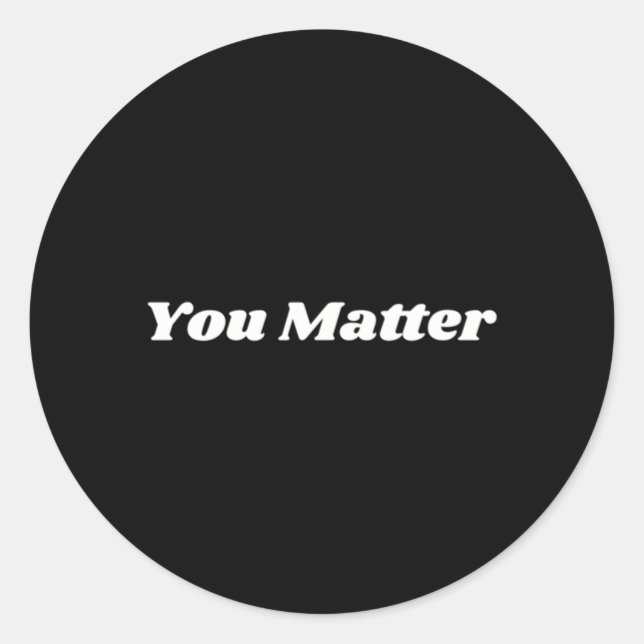 Pegatina Redonda La conciencia de la salud de Statet Tal (Anverso)