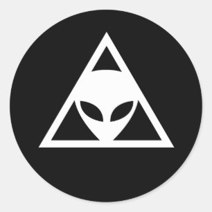Pegatina Redonda La conspiración extranjera