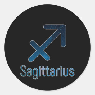 Pegatina Redonda La constelación de Sagittarius - Galaxia