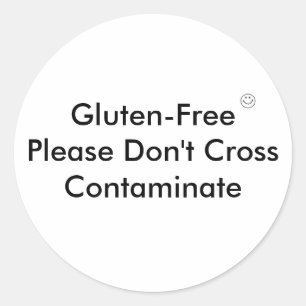 Pegatina Redonda La cruz de GF contamina