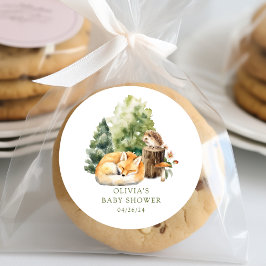 Pegatina Redonda La Delicia de la Naturaleza Fiesta de Bienvenida p