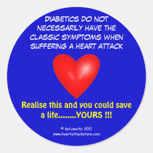Pegatina Redonda La diabetes no necesariamente tiene