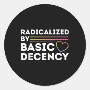 Pegatina Redonda La divertida socialdemocracia radicalizada por la