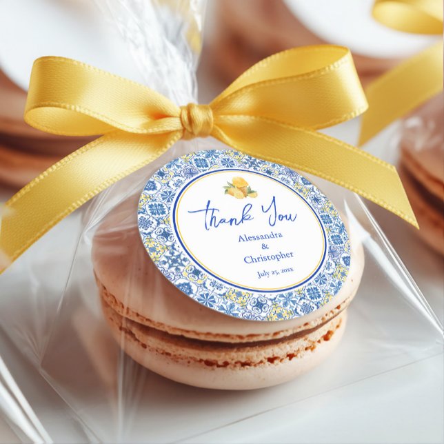 Pegatina Redonda La Dolce Vita Italian Destination Wedding Labels (Subido por el creador)