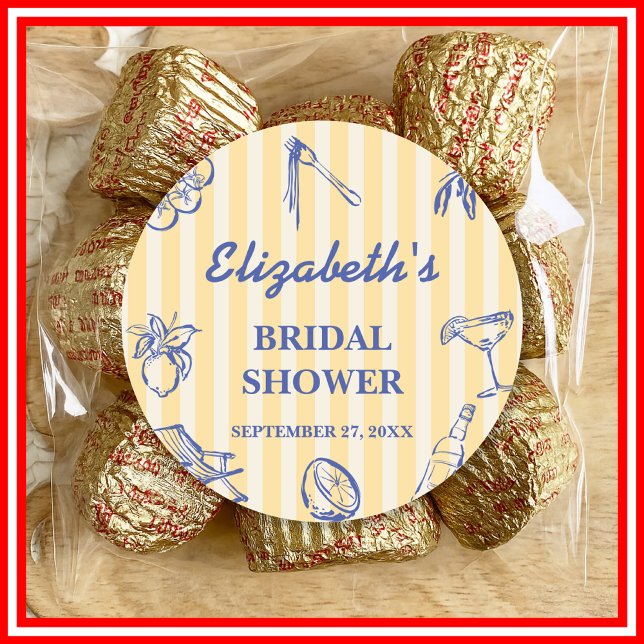 Pegatina Redonda La Dolce Vita Limones Regadera de Despedida de Sol (Subido por el creador)