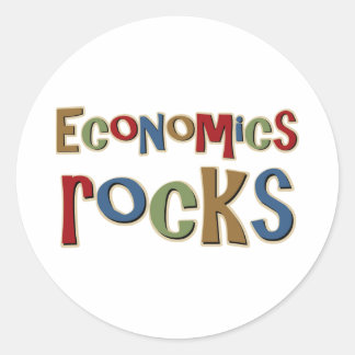 Pegatina Redonda La economía sacude