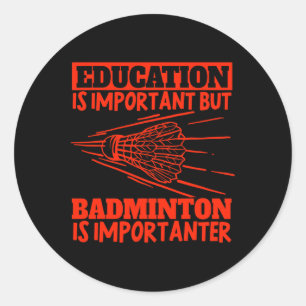 Pegatina Redonda La Educación Es Importante. La Matrícula Es Import