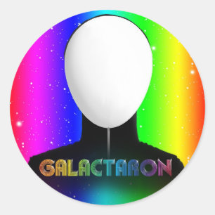 Pegatina Redonda La emoción desconocida del cantante