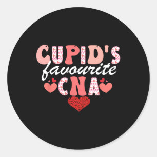 Pegatina Redonda La Enfermería favorita de Cupid para San Valentín