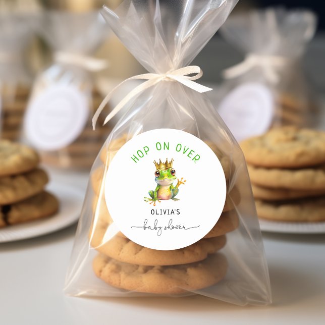 Pegatina Redonda La Esperanza Sobre El Príncipe De La Rana Baby Sho (Subido por el creador)