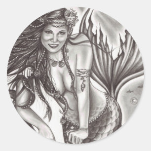 Pegatina Redonda La fantasía de Sailor