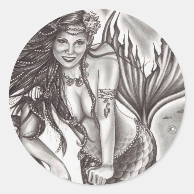 Pegatina Redonda La fantasía de Sailor (Anverso)