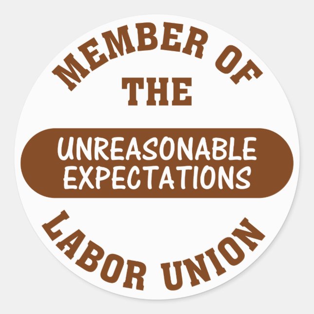 Pegatina Redonda La fecha límite de este proyecto es completamente  (Anverso)