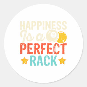 Pegatina Redonda La Felicidad Es Un Rack Perfecto 3