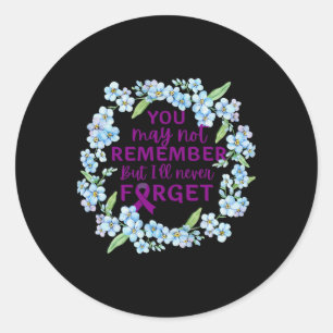 Pegatina Redonda La flor olvidadiza Wreath Heimer