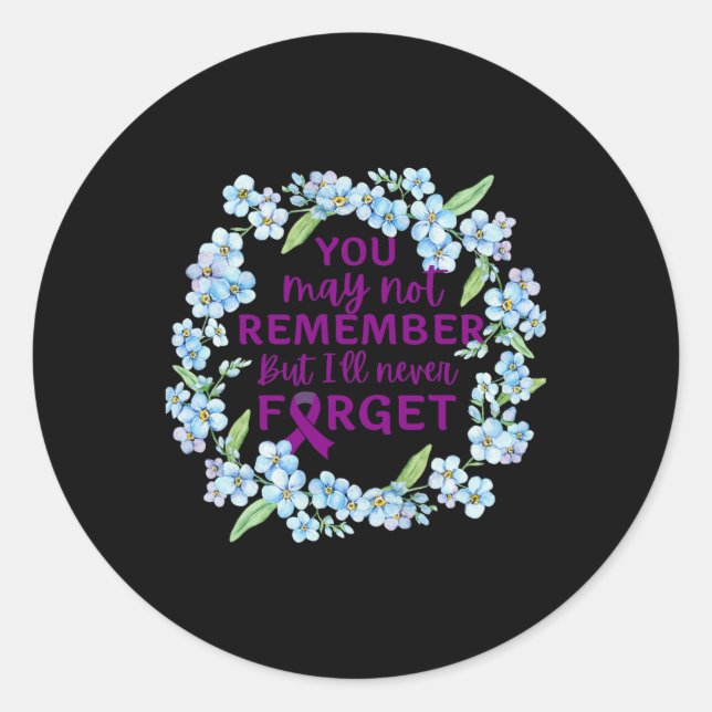 Pegatina Redonda La flor olvidadiza Wreath Heimer (Anverso)