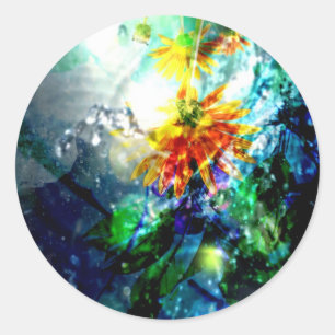 Pegatina Redonda La gloria cae