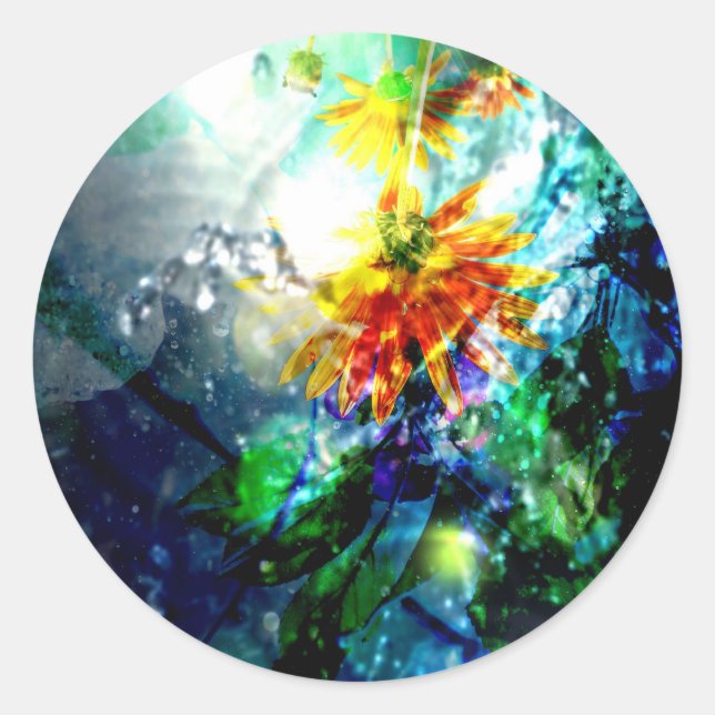 Pegatina Redonda La gloria cae (Anverso)