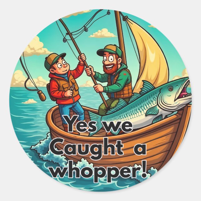 Pegatina Redonda La gran trampa (Anverso)