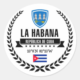 Pegatina Redonda La Habana
