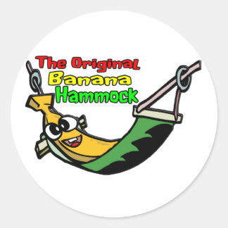 Pegatina Redonda La Hamaca Bananera Original