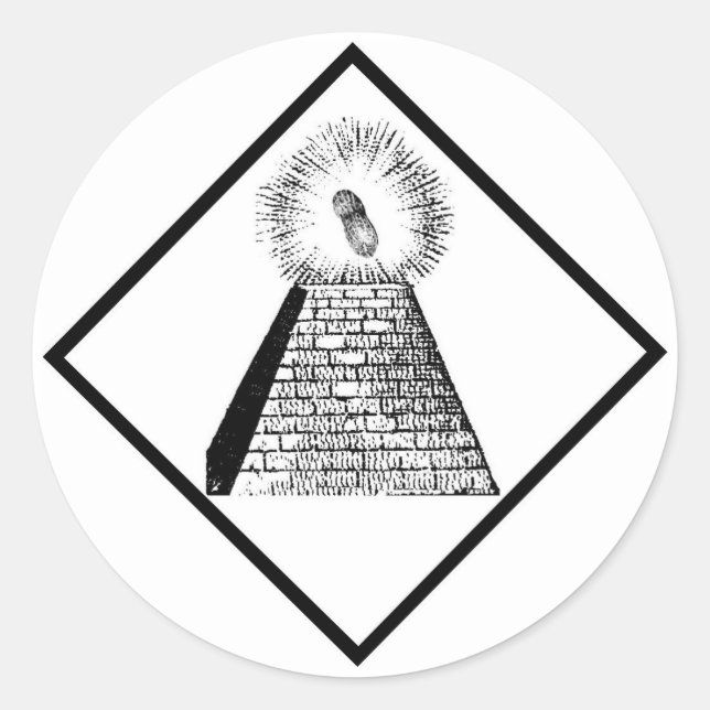 Pegatina Redonda La Iluminación (Anverso)