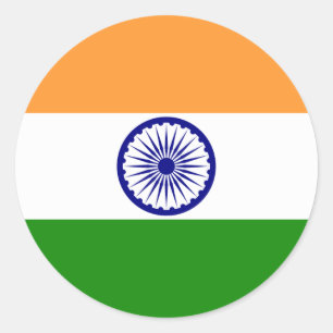Pegatina Redonda la India