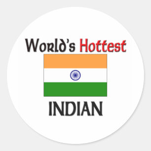 Pegatina Redonda La India más calurosa del mundo