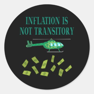 Pegatina Redonda La inflación no es transitoria