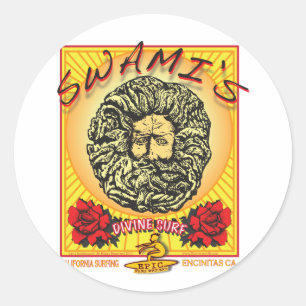 PEGATINA REDONDA LA INGENIATIVA CALIFORNIA DE SWAMI