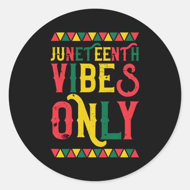 Pegatina Redonda La Junundación Afroamericana Sólo En 1865 (Anverso)