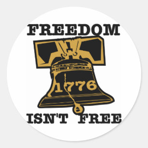 Pegatina Redonda La libertad de Liberty Bell no está libre