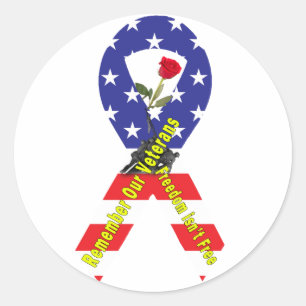 Pegatina Redonda La libertad no es libre