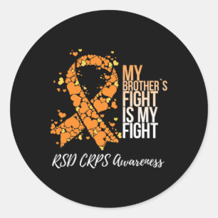 Pegatina Redonda La lucha de mi hermano es mi lucha Rsd Crps Concie
