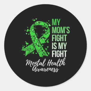 Pegatina Redonda La lucha de mi mamá es conciencia de mi lucha por