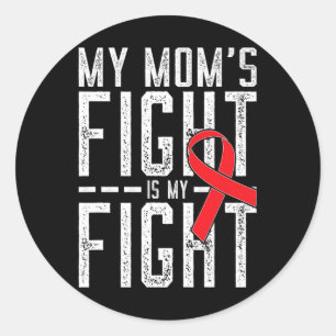 Pegatina Redonda La lucha de mi mamá es mi lucha Conciencia sobre e
