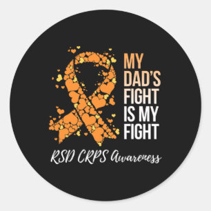 Pegatina Redonda La lucha de mi papá es conciencia de mi lucha cont