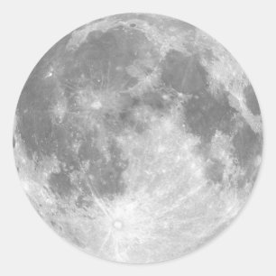 Pegatina Redonda La Luna