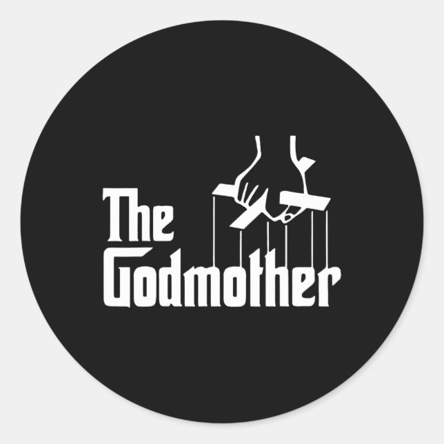 Pegatina Redonda La Madre De Los Clics Estadounidenses, La Madre De (Anverso)