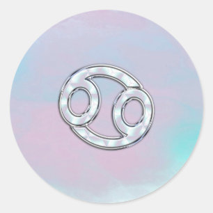 Pegatina Redonda La madre del cáncer de Pearl Style la decoración d